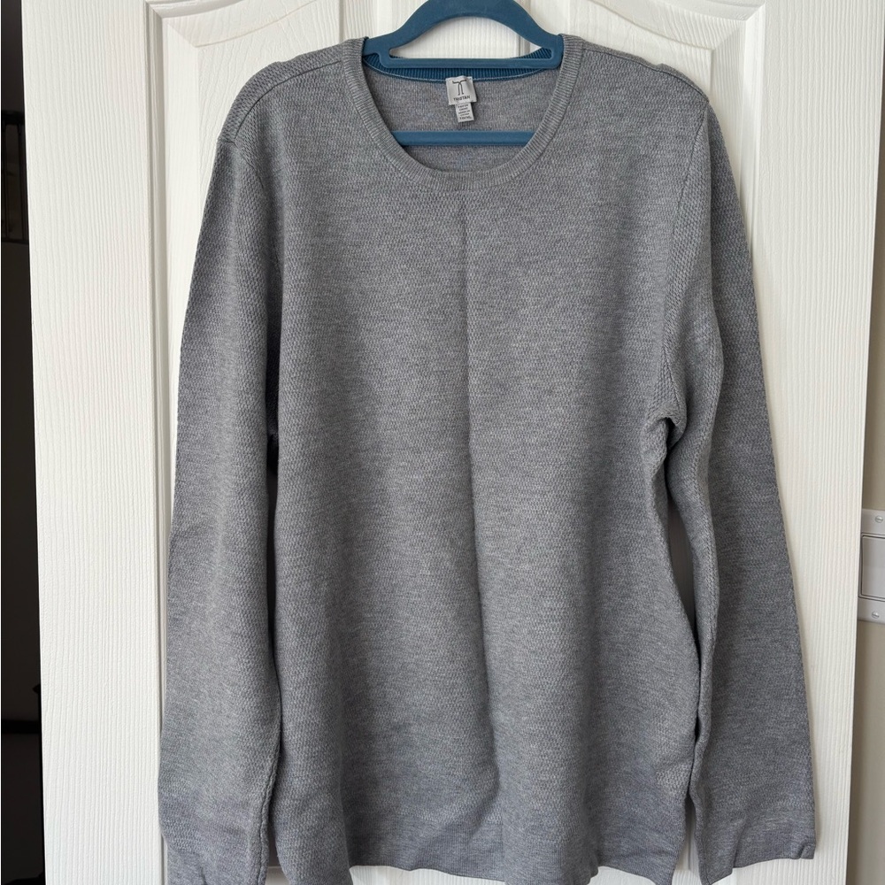 Tristan Gray Crewneck Sweater for Men